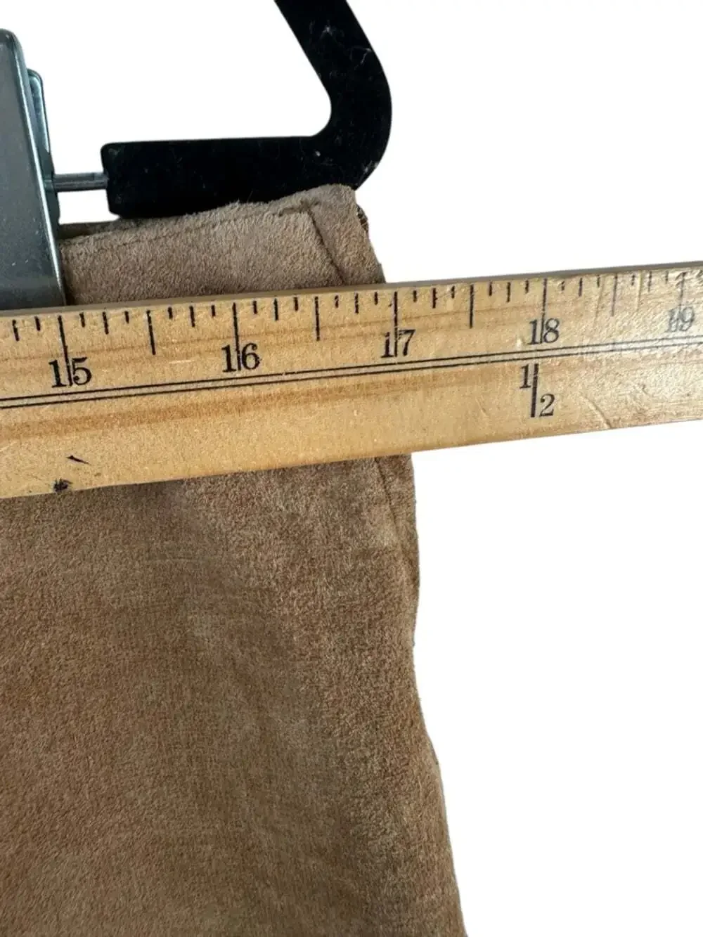 Danier Genuine Tan Suede Leather Pants 10 Straight Leg 70s Boho Luxe Tailored